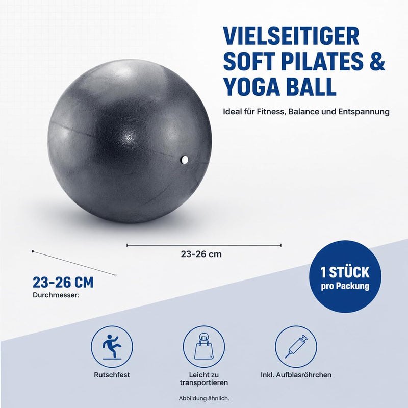 Laden Sie das Bild in Galerie -Viewer, Zachte pilates en yogabal 26 cm blauw
