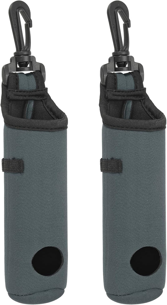 Golfbal houder van neopreen voor 3 ballen en 3 tees lichtroze – golfbal draagtas – golf accessoires