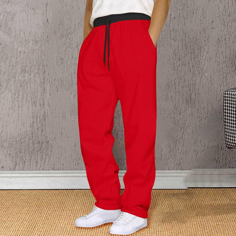 Load image into Gallery viewer, Heren joggingbroek van polyester met elastische tailleband en zakken – sportbroek – trainingsbroek
