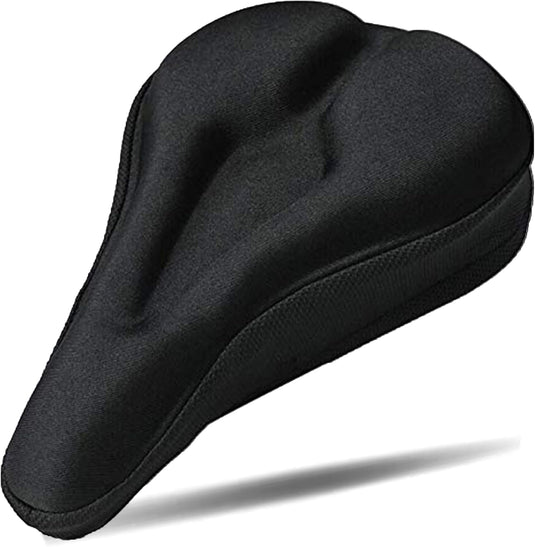Gel fietszadelhoes zwart 28 x 18 cm voor smalle zadels