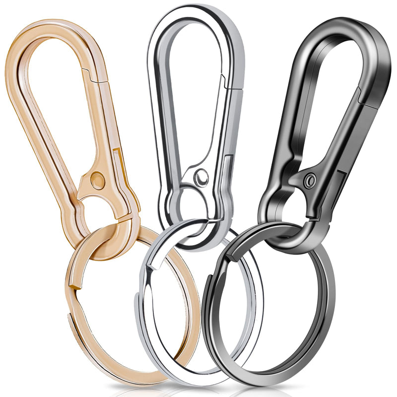 Chargez l'image dans la visionneuse de la galerie, Karabiner Sleutelhangers 3 Stuks met Sleutelring 4,7 cm – Sleutelhanger – Karabijnhaak
