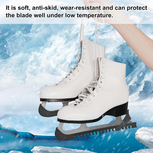 Verstelbare schaatsbeschermers wit 27 cm – 1 paar