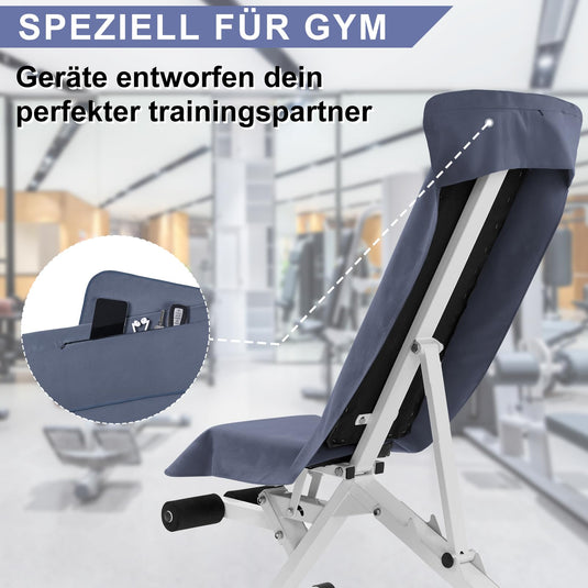 Fitnesshanddoek Microvezel 120x50 cm Sneldrogend met Ritsvak – Sporthanddoek – Reishanddoek
