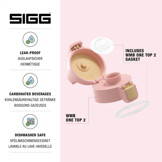 Vervangende drinkfles dop met lekvrije sluiting en siliconen afdichting – flesdop – drinkfles accessoire