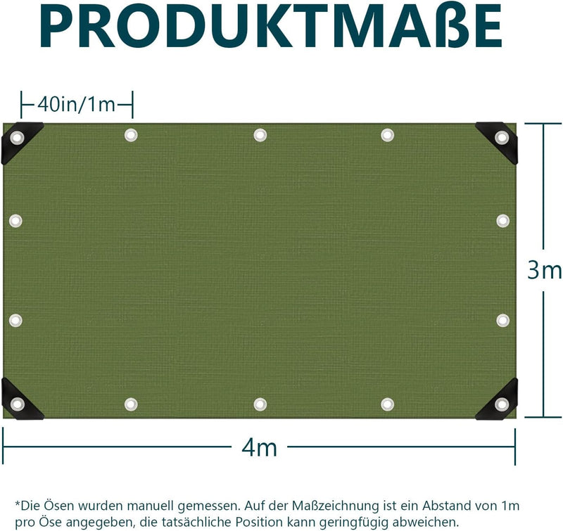 Load image into Gallery viewer, Waterdicht afdekzeil 2 x 5 meter 180 g/m² met versterkte randen – dekzeil – beschermzeil
