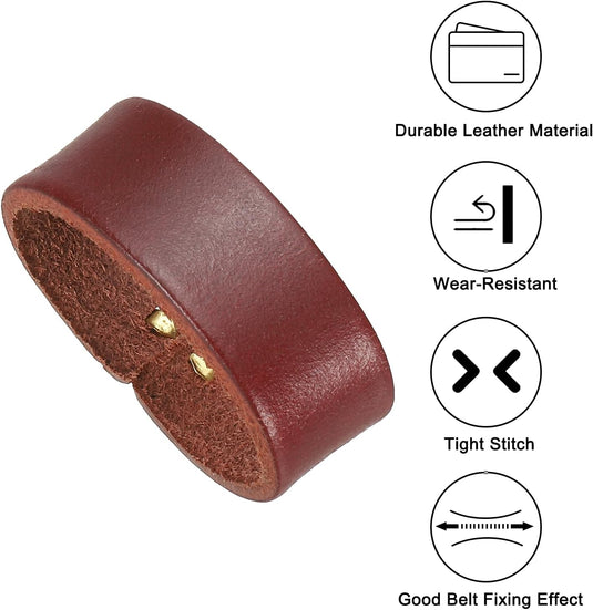 Leren riemlussen 2 stuks voor riemen 38-40 mm – riemhouders – vervangende keeper loops
