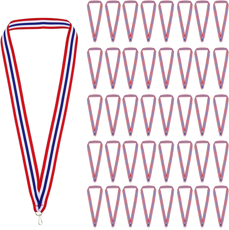 Chargez l'image dans la visionneuse de la galerie, Medaille neklinten 100 stuks 43 x 2,2 cm met klikclips – award linten – sport accessoires
