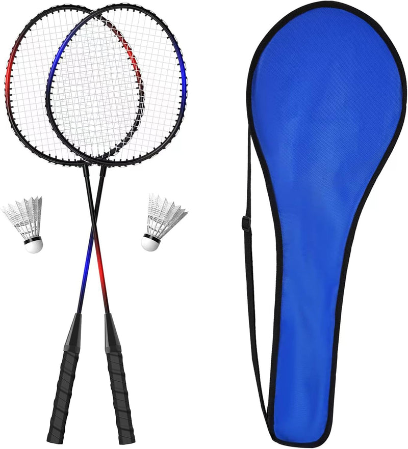 Laad afbeelding in Galerijviewer, KH 2-4 Player Badminton Rackets Set,Lightweight &amp; Sturdy,Beach Backyard Game,Indoor Outdoor Sports,Racquets,Shuttlecocks &amp; Carry Bag Included
