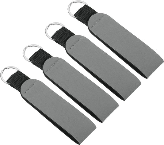 Drijvende sleutelhangers 4 stuks van neopreen met sleutelring – watersport sleutelhanger – kajak accessoires