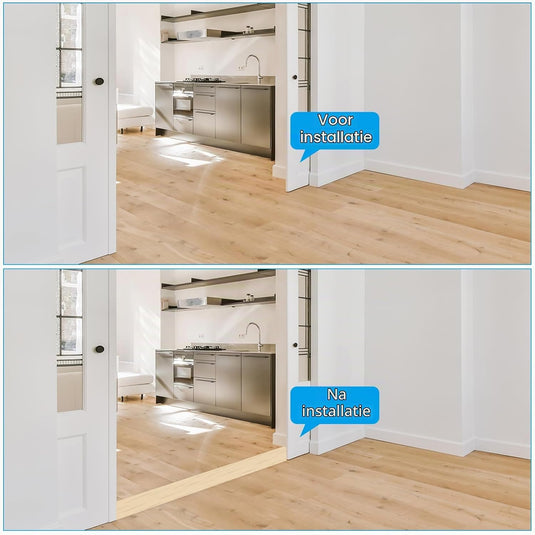 Zelfklevende vloer overgangsstrip 7,6 cm x 1 m - Vinyl laminaat afdekstrip & naadprofiel - Vloerovergangsstrip drempelprofiel