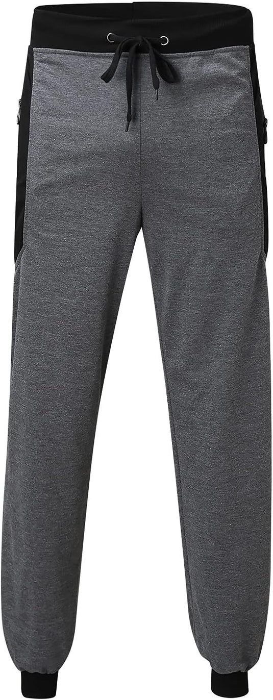 Heren joggingbroek van katoenmix met zakken en print – sportbroek – trainingsbroek