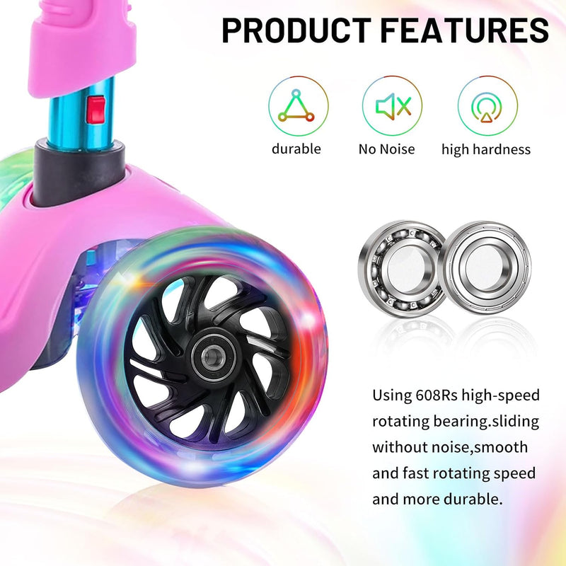Load image into Gallery viewer, DBREAKS Lichtgevende stuntstep, wielen met ledverlichting, 100 mm, ABEC, 9 kogellagers, hardheid 88A, geschikt voor alle scooters (zwart)
