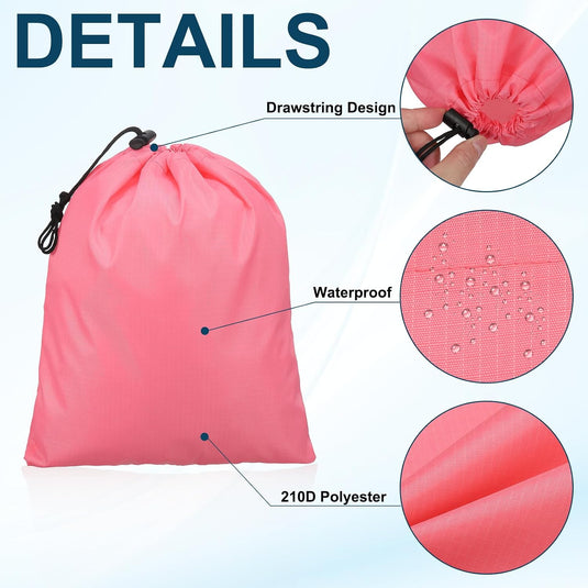 Opbergzakken met trekkoord 35 x 40 cm 6 stuks – waterbestendige reiszakken