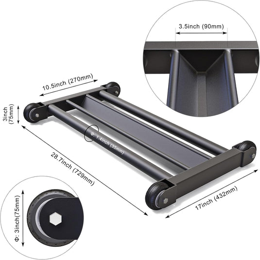 Hamstring roller met V-vormige voetsteun en soepele wielen – glute trainer – core trainer