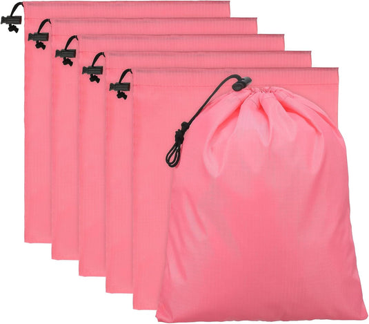 Opbergzakken met trekkoord 35 x 40 cm 6 stuks – waterbestendige reiszakken