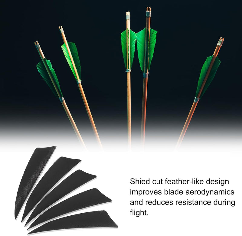 Laad afbeelding in Galerijviewer, Pijlveren 50 stuks 4 inch van kalkoenveer – arrow fletching – boogschieten accessoires
