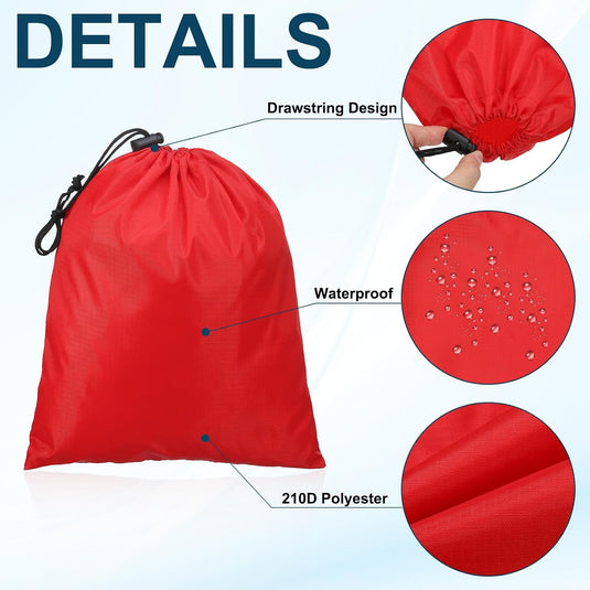 Opbergzakken met trekkoord 35 x 40 cm 6 stuks – waterbestendige reiszakken