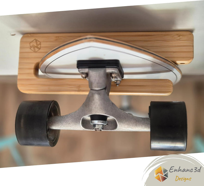 Laden Sie das Bild in Galerie -Viewer, Skateboard wandhouder van bamboe voor skateboard longboard en snowboard – verticale boardhouder
