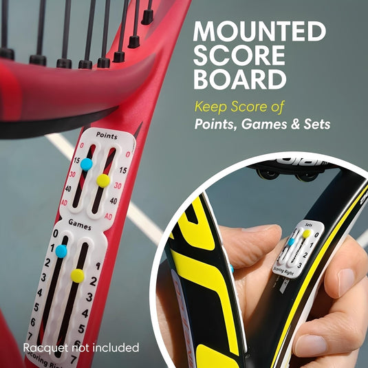 Scoring Right Portable tennis and padel - point counter - easy to assemble scoreboard for recording points, games and sets - ITF compliant and light - weighs
