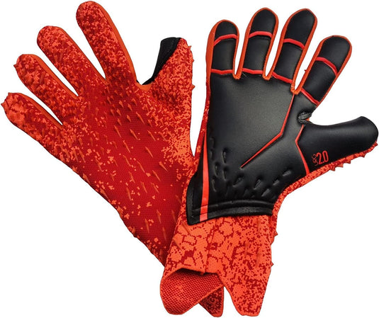Voetbal Goalkeeper Handschoenen voor jongens, kinderen, volwassenen, voetbalkeeperset, premium keepershandschoenen, super grip en bescherming, maat 6/7/8/9/10