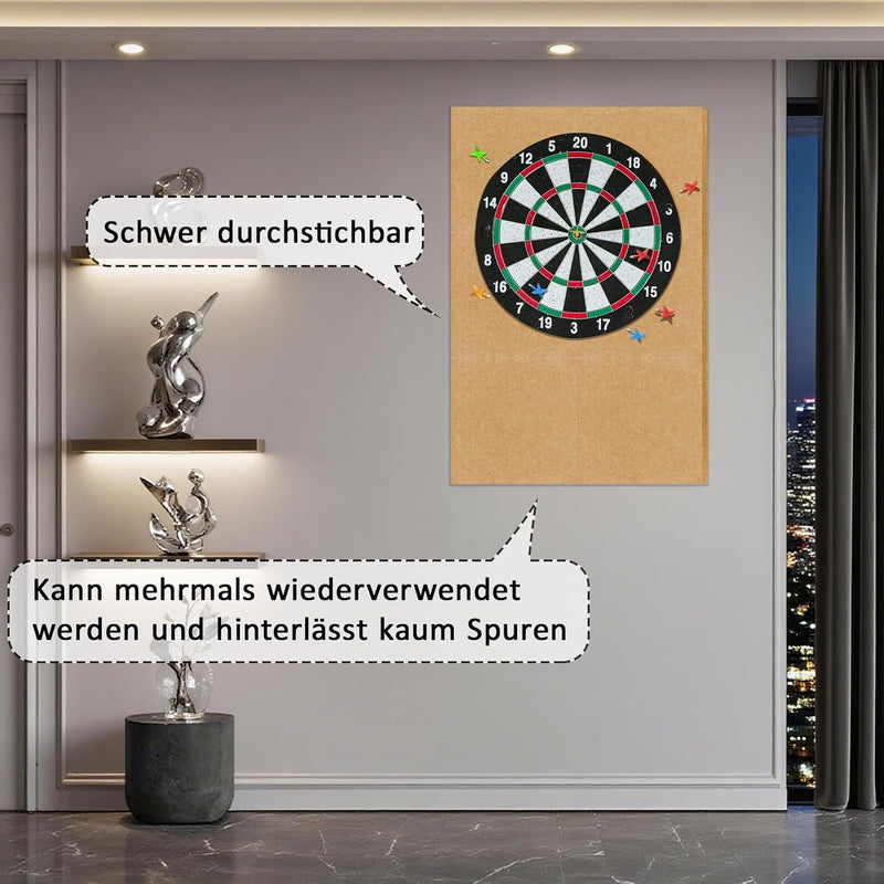 Bild im Galerie-Viewer laden, Dartbord-Wandschutz, 6 Stück aus selbstklebendem Filz, 30 x 30 cm – Dartwandpaneele – Dart-Rückwand
