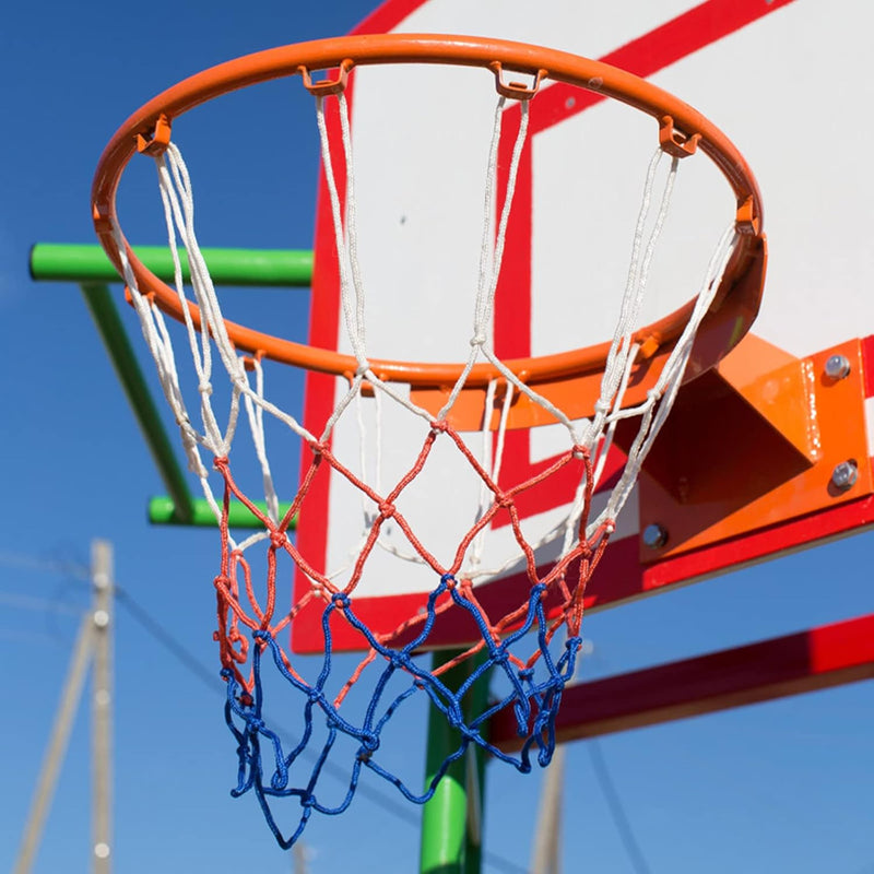Laad afbeelding in Galerijviewer, Yolev 2 Heavy Duty Basketbalnet Nylon Basketbalnet voor Schoolpleinen voor Outdoor Binnensporten
