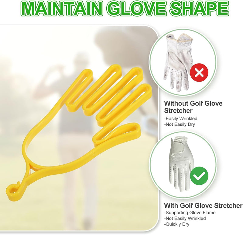 Laad afbeelding in Galerijviewer, Golfhandschoen houder met ophanghaak – handschoenspanner en droger – golf accessoires

