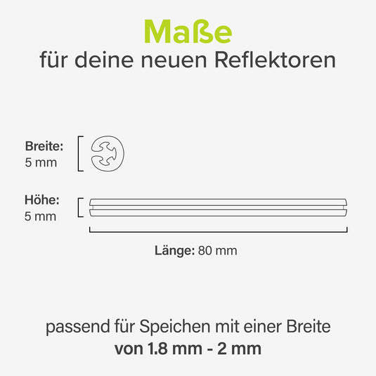Spaakreflectoren set voor fiets met 360° zichtbaarheid en kliksysteem – fietsreflectoren – spaakreflectoren