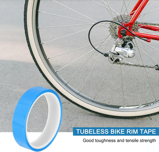 Tubeless velgtape 21 mm x 10 meter blauw zelfklevend – luchtdicht velglint – fiets accessoires