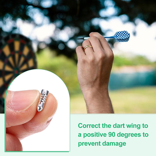 Dart flight protectors 6 stuks van aluminium – flight savers – dart accessoires