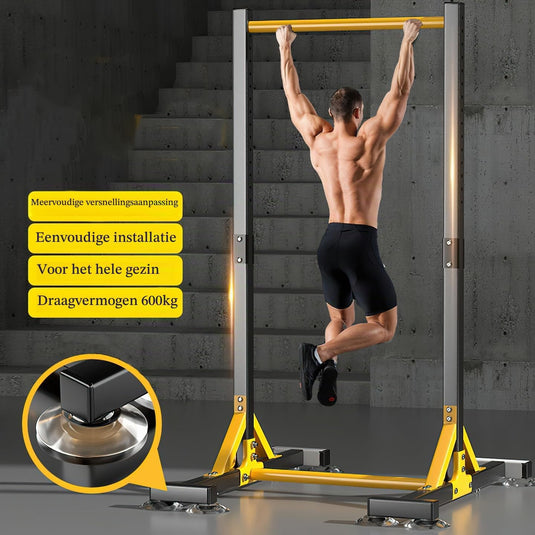 Vrijstaand pull-up station verstelbaar 150-210 cm tot 200 kg – optrekstang – krachtstation