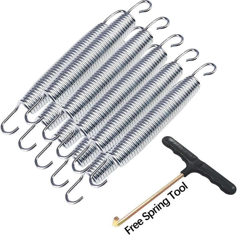 Laden Sie das Bild in Galerie -Viewer, Trampolineveren 10 stuks 12,7-18 cm met veertrekker – vervangingsveren – trampoline accessoires
