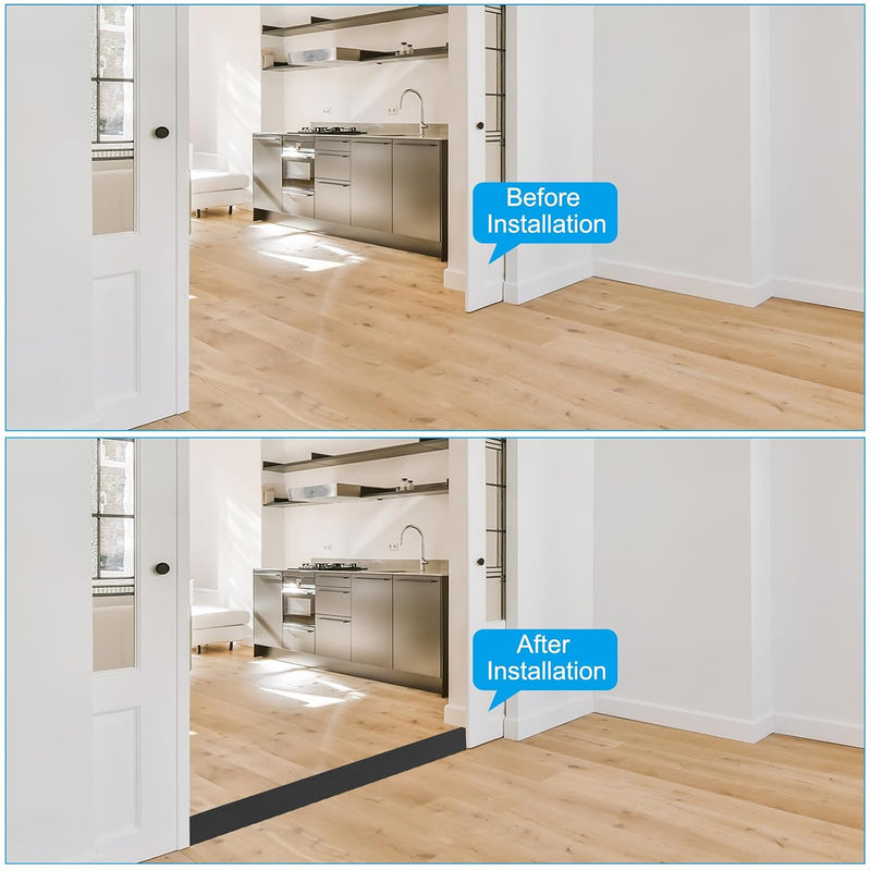Załaduj obraz do przeglądarki galerii, Zelfklevende vloer overgangsstrip 7,6 cm x 1 m - Vinyl laminaat afdekstrip &amp; naadprofiel - Vloerovergangsstrip drempelprofiel
