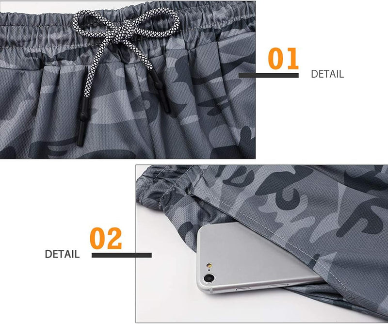 Load image into Gallery viewer, Shorts heren 2-in-1 trainingsshorts zomer korte broek sneldrogende hardloopshort sportbroek met zakken compressieshort
