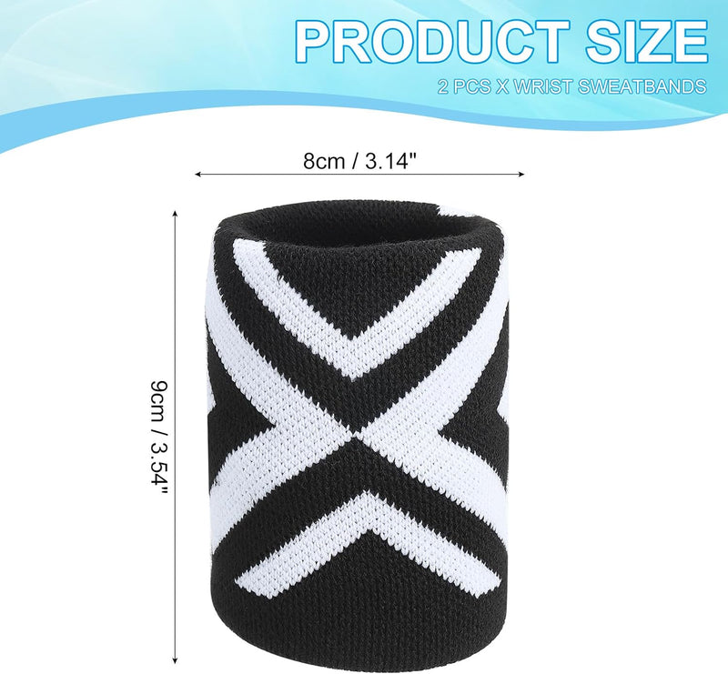Laad afbeelding in Galerijviewer, Sport polszweetbanden 2 stuks voor dames en heren – absorberende polsbandjes – fitness accessoires
