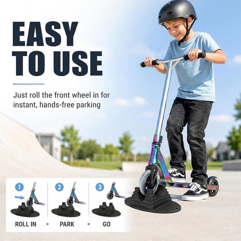 Load image into Gallery viewer, Universele Scooter Stand, Universele Stepstandaard voor Wielen van 95 mm tot 125 mm, Extra Stabiele Standaard, Stepstandaard voor Pro Freestyle Scooter, Stuntstep
