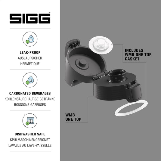 Vervangende drinkfles dop met lekvrije sluiting en siliconen afdichting – flesdop – drinkfles accessoire