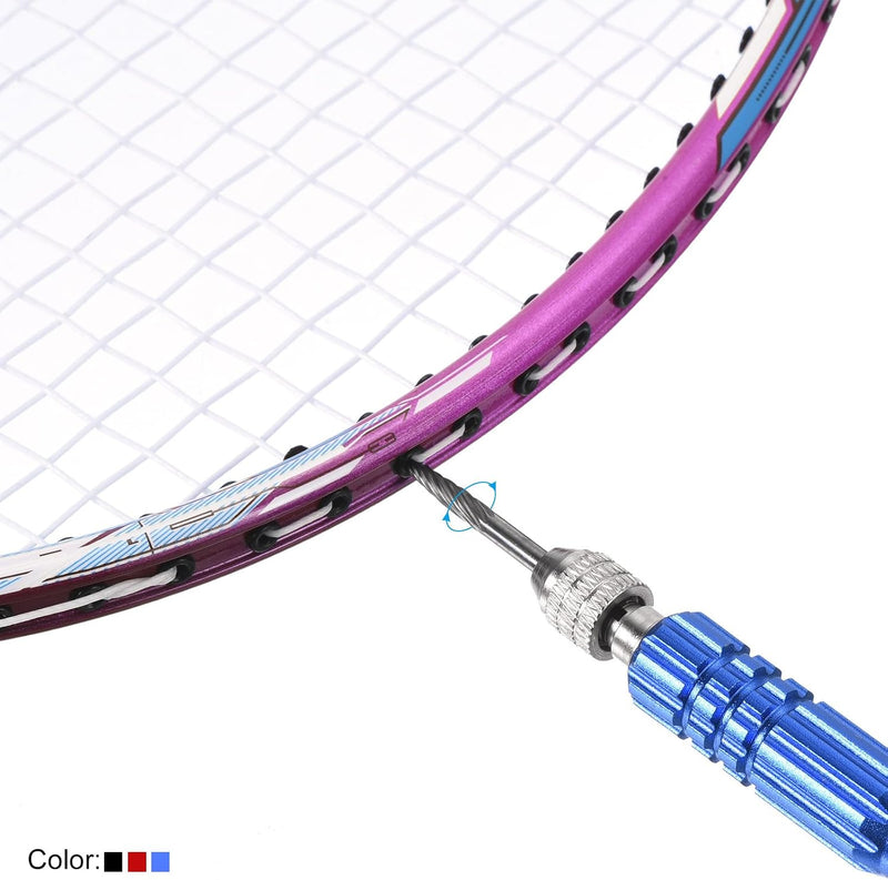Load image into Gallery viewer, Badminton racket grommet remover stainless steel blue – grommet remover – racket repair tool
