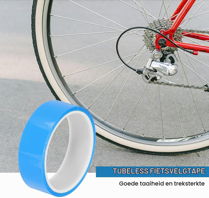 Carica immagine in Galleria Viewer, Tubeless velgtape 21 mm x 10 meter blauw zelfklevend – luchtdicht velglint – fiets accessoires
