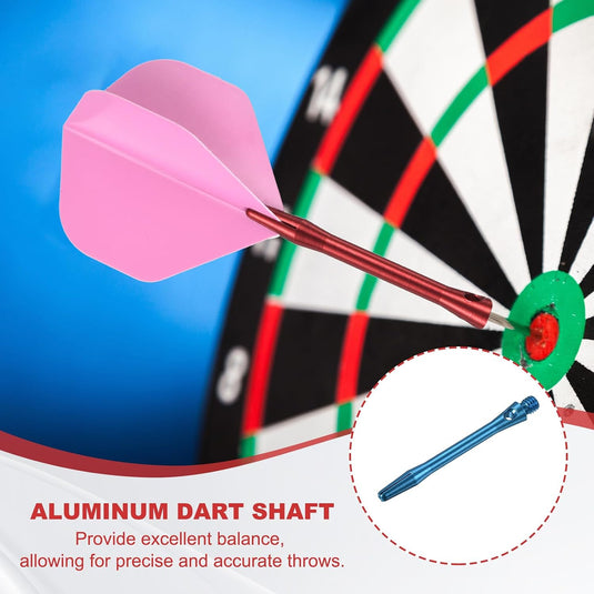 Dartschachten 4 stuks 45 mm van aluminium geel met 2BA schroefdraad – dart shafts – dart accessoires