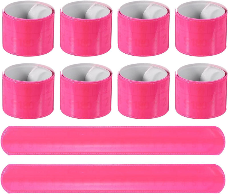 Chargez l'image dans la visionneuse de la galerie, Reflecterende klikarmbanden 10 stuks 22 x 3 cm roze – veiligheidsbanden – hardloop fiets accessoires
