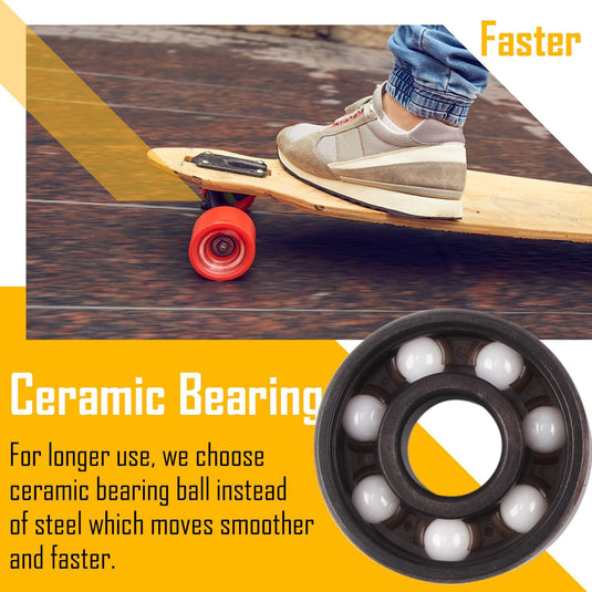 Skateboard lagers 608-2RS ABEC-11 set van 8