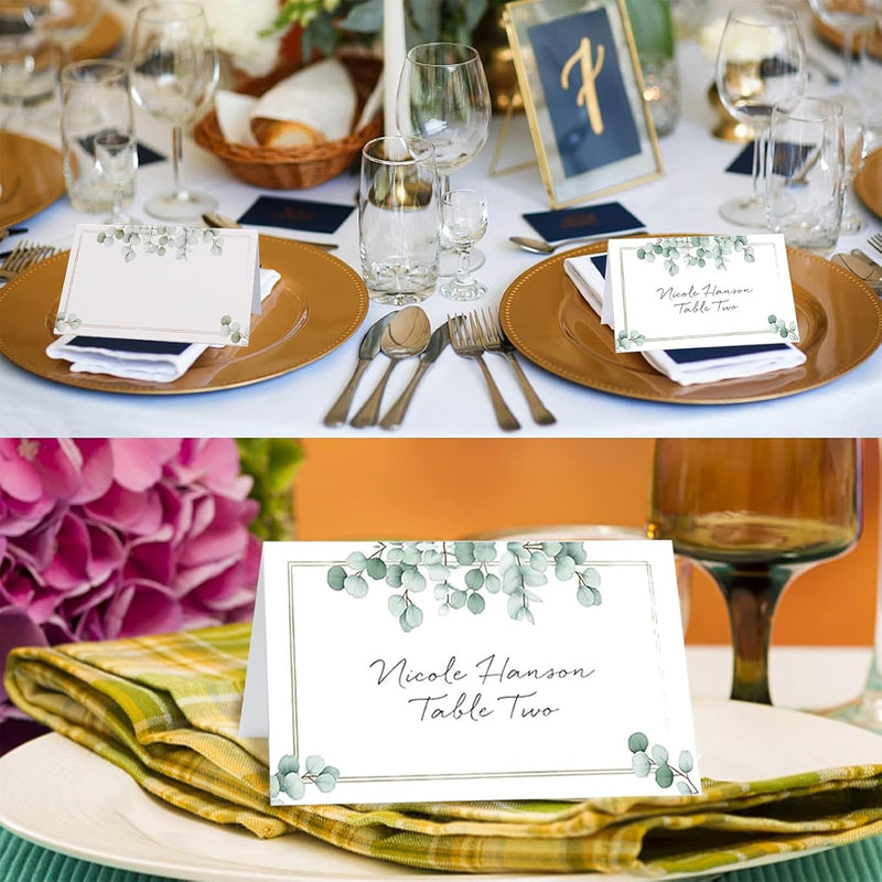 Load image into Gallery viewer, 100 Stuks trouwplaatskaartjes, Plaatskaartjes voor tafeldecoraties, Elegant ontworpen plaatskaartjes voor bruiloften, ceremonies, verjaardagen, dopen, communies en andere festiviteiten
