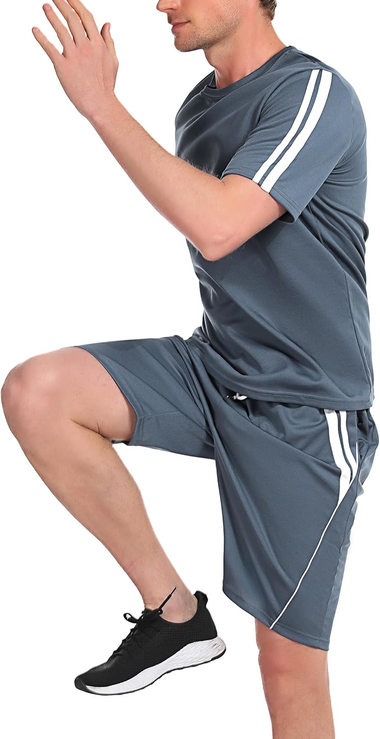 Chargez l'image dans la visionneuse de la galerie, Heren sportset met T-shirt en korte broek

