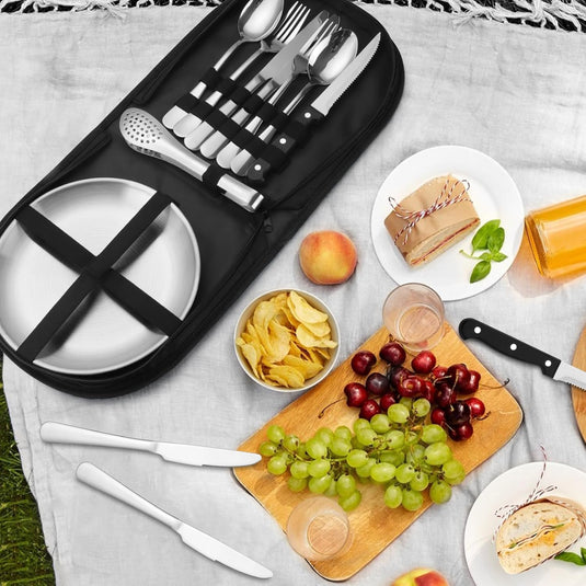 Campingservies set 10-delig voor 2 personen