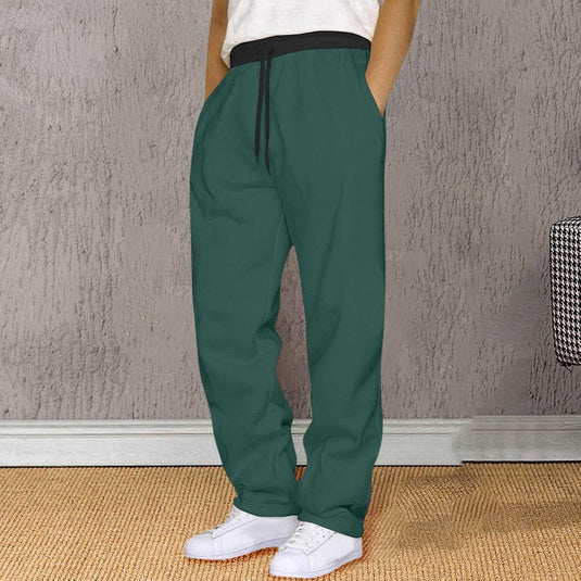 Heren joggingbroek van polyester met elastische tailleband en zakken – sportbroek – trainingsbroek