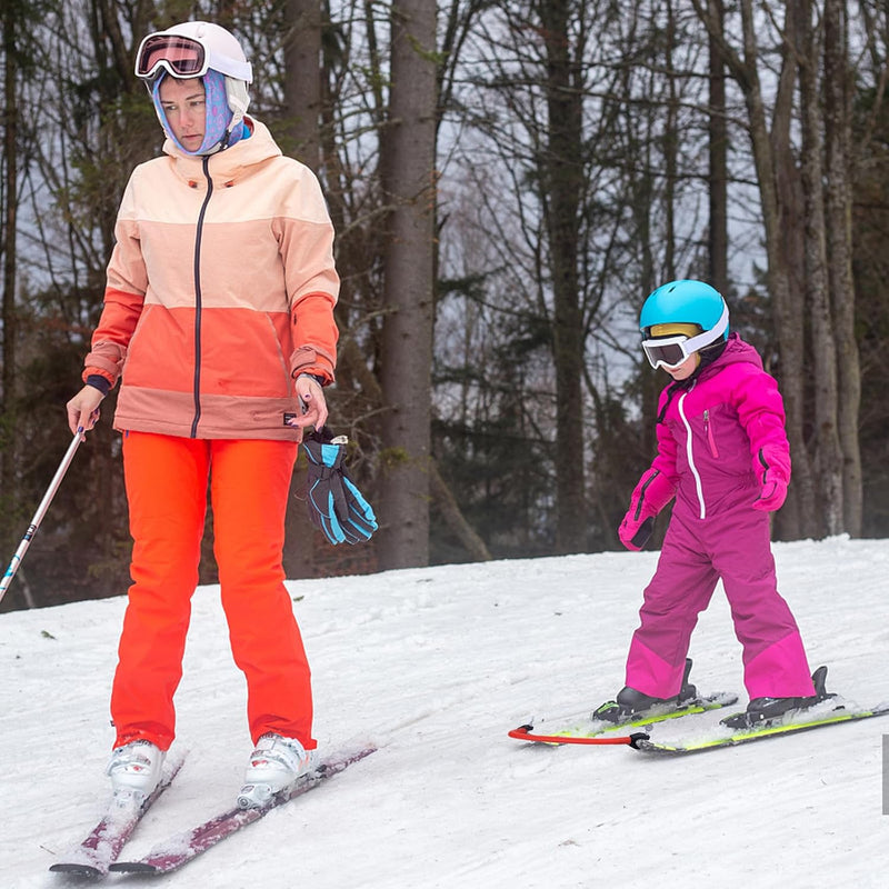 Load image into Gallery viewer, 2 Stuks Skitipconnector voor Kinderen, Draagbare Skiconnector Skitrainingshulpmiddel Snowboardaccessoires voor Kinderen, Beginners (Zwart, Rood)
