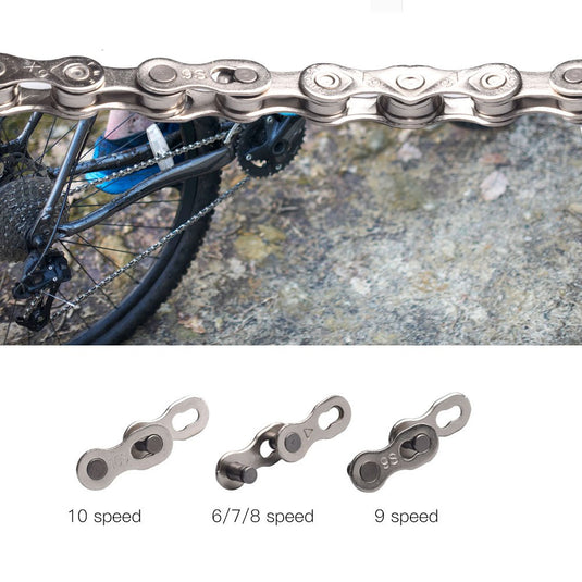 Fiets-kettingslot, 5 paar kettingslot fietsketting fietsketting fietsketting, voor 6 7 8 9 10 snelkoppeling (geen standaard 10 snelheid)