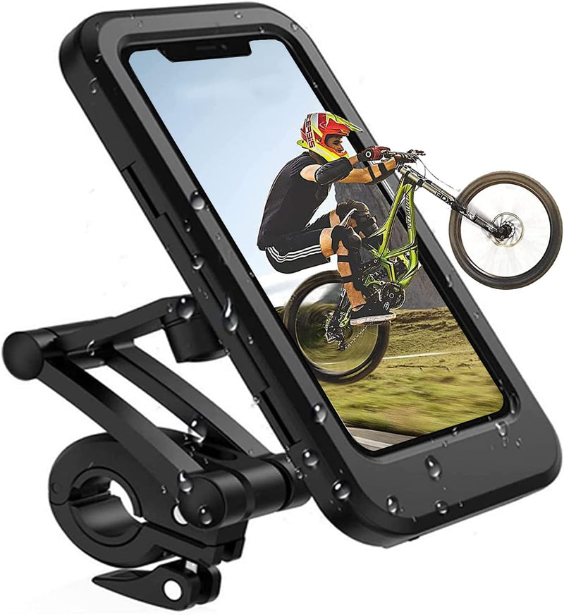 Load image into Gallery viewer, Fiets mobiele telefoonhouder motorfiets universele houder fiets waterdicht touchscreen met 360° draaibare outdoor fietshouder telefoonhouder telefoonhouder voor smartphones tot 6,7 inch
