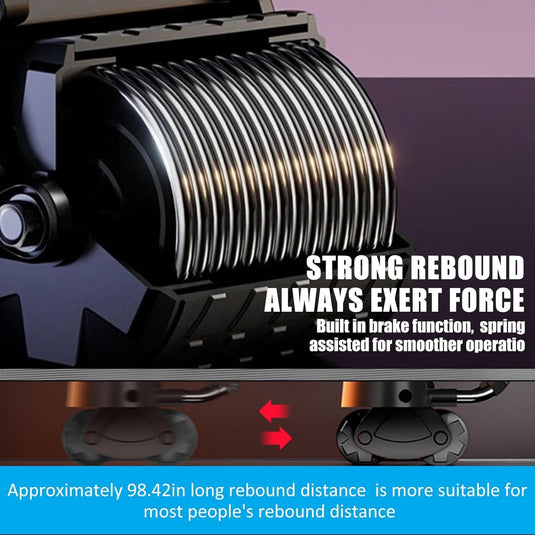 Ab roller met elleboogsteun automatische terugslag en dubbele wielen – buikspiertrainer – ab wheel